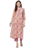Gosriki Women'S Rayon Blend Printed Straight Kurta With Pant (Patt-Wine-Gs_S_Wine_Small),Wine,,B0CC9LQZS9