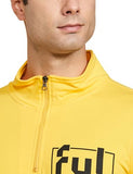 Fyltr Men'S Casual Stand Collar Jacket With Half Zip Branding | Full Sleeve | Casual Winterwear For Men,Mellow Yellow,Mellow Yellow,S