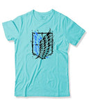 Adro Mens Attack On Titan Cotton T-Shirt (2Xl, Mint)
