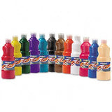 ReadytoUse Tempera Paint, 12 Assorted Colors, 16 oz, 12/Pack