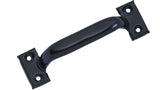 QCAA Garage Door Pull Handle, 8, Steel, Black Coated, Made in Taiwan