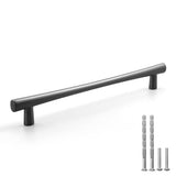 YAGU 5 Pack Black Nickel Kitchen Drawer Handles Cabinet Pulls, 7-1/2 Inch (192mm) Hole Center, Zinc Alloy Dark Gray Furniture Ha