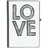 Udnag Ruled Notebook Diary Love | Love, [A5 80Pages 80Gsm]