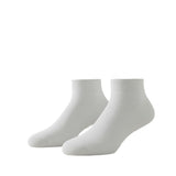 Hema Silk Mills Solid Cotton Unisex Ankle Socks Pack Of 2 Regular Fit, Soft, Comfortable Wear SUniP2 (Wht)