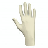 SHOWA 5005PF Latex Glove, Rolled Cuff, Powder Free, 5 mils Thick, 9.5 Length, XLarge, Natural (Pack of 100)