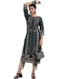 Libas Women'S Crepe Regular Kurta (29257_Black