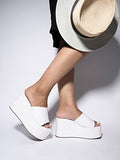 Shoetopia Girls Little White Wedge Sandal - 4 Uk (Girls-Little-White),White,4,B0CQK485GL