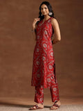 Libas Women'S Silk Blend Kurta Sets (36810_Red Red L