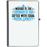 Udnag Ruled Notebook Diary Womens Day | Woman Is The Companion Of Man Gifted With Equal Mental Capacity, [A5 80Pages 80Gsm]