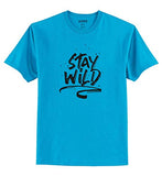 Adro Stay Wild Design Printed T-Shirt For Men (Rnr-S36-Sww-Mi_Mint_S)