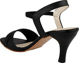 Shoetopia Womens/Girls Black Party Slim Heeled Sandals,Black,7,B09NC28Y2B