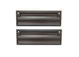 QCAA Solid Brass Mail Slot, with Solid Brass Interior Frame and Solid Brass Back Plate, 8-7/8''X2-7/8, ORB US10B(Oil-Rubbed Bron