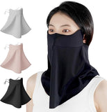 Sun Protection Face Mask 3D Face Cover, Upf 50+ Summer Face Masks For Women Scarf With Neck Coverage Breathable Elastic Face Mas