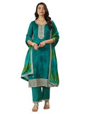 Libas Women'S Silk Chiffon Kurta Sets (99266_Green_Xxl)