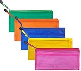 SAVE Stationary Pouch for Pen, Pencils, Cheque Books, Documents, Cosmetics and More | Waterproof Zippered Pouch | Inner Mesh Sep