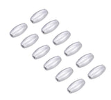200pcs 7mm Small Smooth Oval Rice Loose Beads Metal Spacer Sterling Silver Plated Brass for DIY Craft Jewelry Making CF256-1