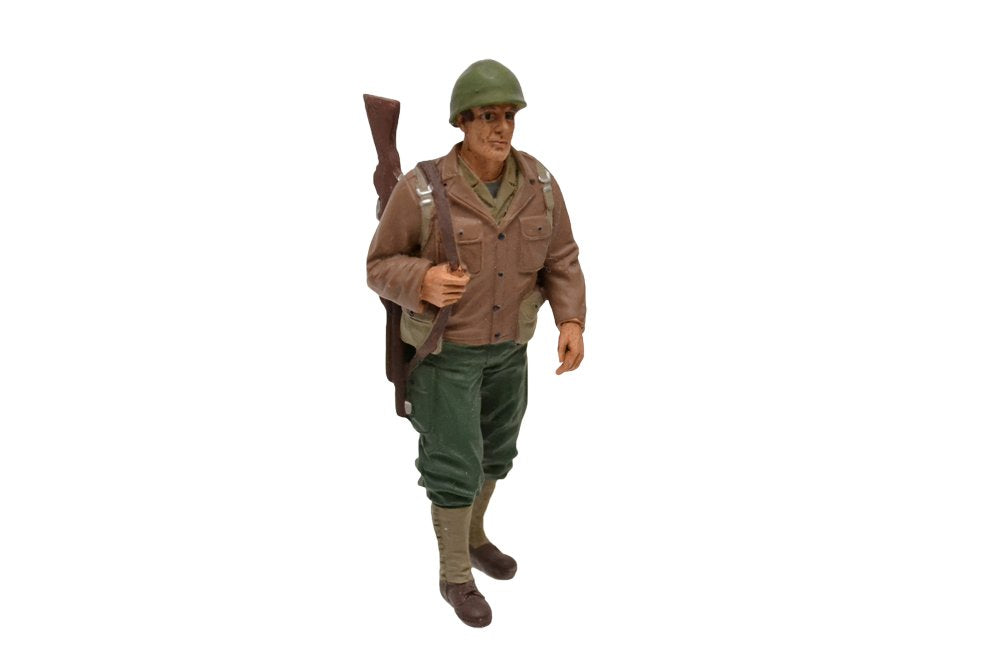 American Diorama  -  77410  -  Figurine  -  Wwii Usa Soldier 1  Riffle  -  Scale 1/18  -  Brown/Beige
