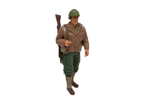 American Diorama  -  77410  -  Figurine  -  Wwii Usa Soldier 1  Riffle  -  Scale 1/18  -  Brown/Beige
