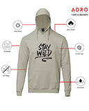 Adro Men'S Cotton Hooded Sweatshirt (H20-M-Sww-Ch_Beige_S)