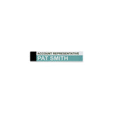 Advantus 75329 Panel Wall Sign Name Holder, Acrylic, 9 X 2, 6/Pack, Clear