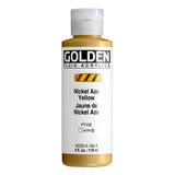 Golden Fluid Acrylics - Nickel Azo Yellow - 4 oz Bottle