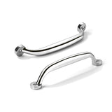 CABDM 10 Pack 5 inch Hole Center Polished Chrome Cabinet Pulls - Heavy Duty Solid Drawer Hardware Handles Kitchen Vanity Bathroo