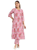 Libas Women'S Cotton Kurta Set (400515_Pink