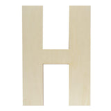 Wooden Letters 12 Inch, Big Wooden Letter H Shapes Cutouts Blank Unfinished Large Wood Alphabet Letters for DIY Crafts Wall Deco