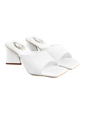Shoetopia Women'S Block Heel Sandal,White,5,B0C3RHH9TR