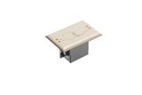 Arlington Industries FLBRF101LA1 Retrofit Electrical Floor Box with Flip Lids for Existing Floors, Light Almond, 1Pack