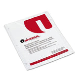 WriteOn/Erasable Indexes w/White Tabs, 5Tab, Letter, White, 5/Set