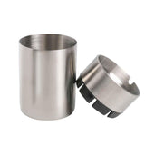 JOCHA Car Ashtray with lid smell proof Stainless Steel Portable Smokeless Detachable Windproof Self Extinguishing Butt Bucket As