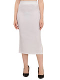 Wedani Womens Lycra Saree Shapewear Petticoat (Xl White),White,XL