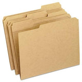 Oxford, File Folders, 100 Letter Size, RK152 1/3, Third Cut Assorted Tabs, 11 Point, Reinforced Top, Oxford Grade Kraft