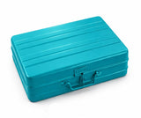 JAYCO Big Aluminum Storage Box/Treasure Chest/Currency Money Box/Gift Trunk 14 Large (35 cm x 27 cm x 10 cm, Green) Rectangul
