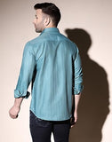 Dhruvi Trendz Mens Cotton Blend Men'S Casual Shirt Regular Fit Western (Dt-Ms-6017_Rama_L)