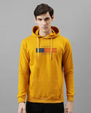 Adro Men'S Cotton Blend Neck Hooded Sweatshirt (H24-Flag-Mu_Mustard,MustardApparel,XL