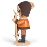 Alexander Taron Christian Ulbricht Decorative Skier (Natural) Smoker - 10.25' H X 4.5' W X 5' D