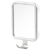 Lunmore Shower Mirror Fogless for Shaving, Rectangle with 4 Suction Cups Fogless Shower Mirror with Razor Holder Drop-Proof & Ru