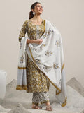 Libas Women'S Cotton Kurta Set (400075O Mustard M