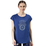 Enamor Women'S Slim T-Shirt (E131_Robin Universe Graphic M)