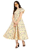 Oomph! Women'S Western & Fusion Wear Midi Dresses For Women Beach Yellow - Md301,Daffodil YellowApparel,M