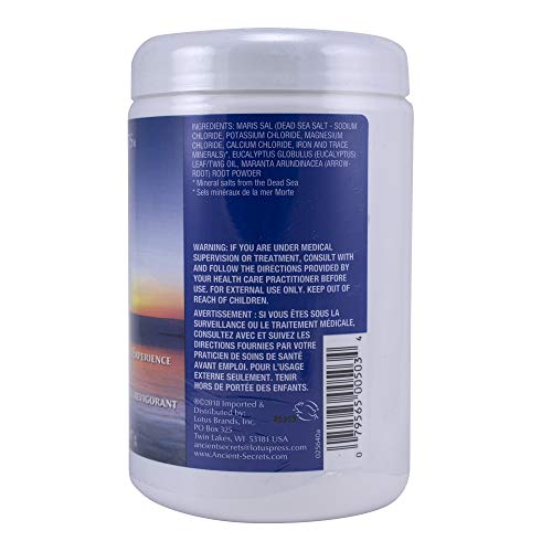 Ancient Secrets Mineral Baths, Aromatherapy Dead Sea, Eucalyptus, 32 oz (2 Lbs) 908 G