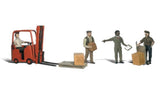 Workers W/Forklift HO Scale Woodland Scenics