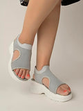 Shoetopia Girls War Grey Sandal - 4 Uk (Girls-War-Grey),Grey,4,B0CRPDZWF6