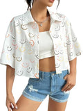 Leriya Fashion Women Rayon Top Regular Fit Western (LF-W1874_White_L)