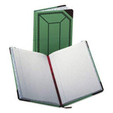 Record/Account Book, Record Rule, Green/Red, 300 Pages, 12 1/2 x 7 5/8