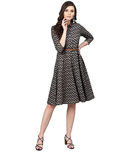 Gosriki Women'S Viscose Rayon A-Line Printed Kurta (11-Inshan-Black-Nw_S-Gs_Black_Small),Black,,B0C3J15L2H