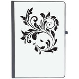 Udnag Ruled Notebook Diary Floral | Decorative Floral2, [A5 80Pages 80Gsm]