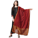 Gosriki Women'S Cotton Straight Kurta With Palazzo & Dupatta (Kpzd-Cot-10100-Black_M-Go_Black_Medium),Black,,B09P665YBX